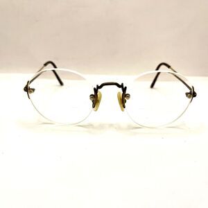 Logo Paris Eyeglasses 232-32 001 Rimless Designer Frames Only Brown 50-21-140